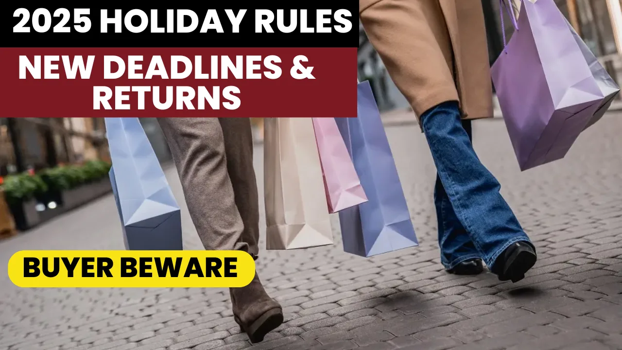 New 2025 Holiday Shopping Rules: Earlier Deadlines, Stricter Returns, and More Scams To Watch