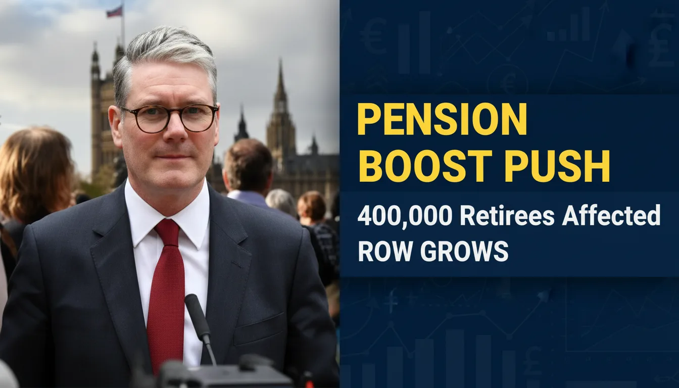 Pension Boost Push 400,000 UK Retirees at Center of Growing State Pension Row