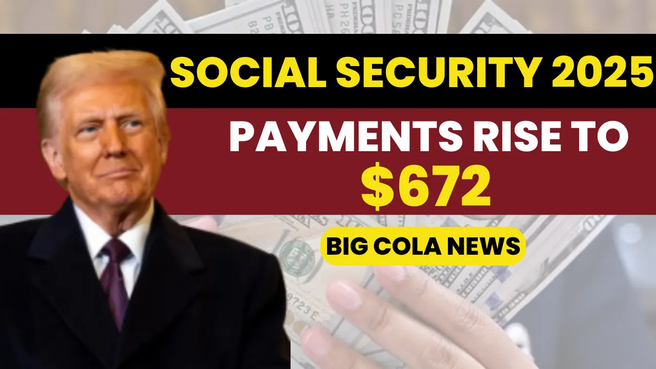 Social Security 2025 Boost: Monthly Payments Rise to $672 After 2.8% COLA Increase​